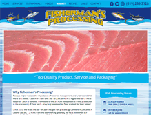 Tablet Screenshot of fishermansprocessing.com